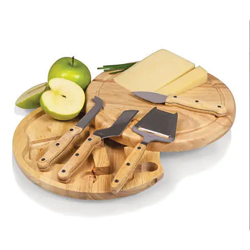 The Moonscape Wooden Cheese Board and Tools Set