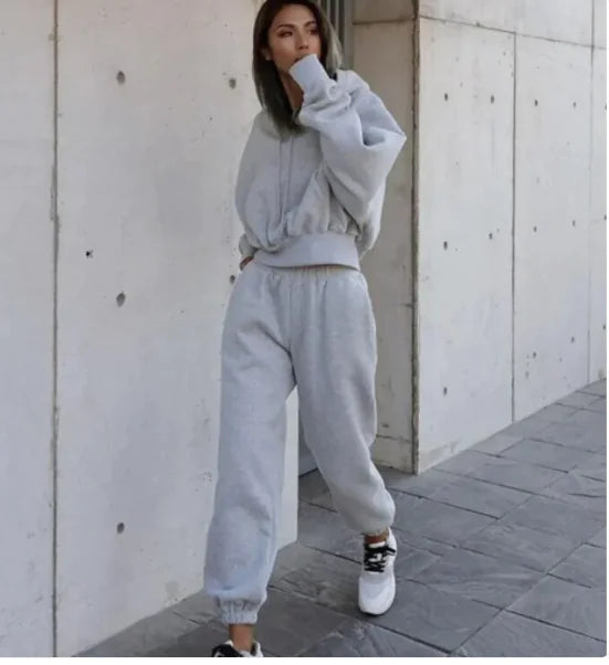 Women's Casual Hoodie Suit