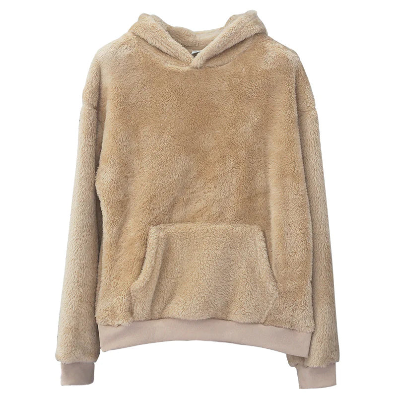 Velvet Hooded Sweater Men's Plush Sweatshirt