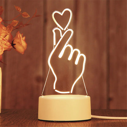 3D LED Night Light Lamp