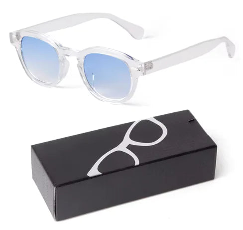 Gradient Small Round Sunglasses for Women Men