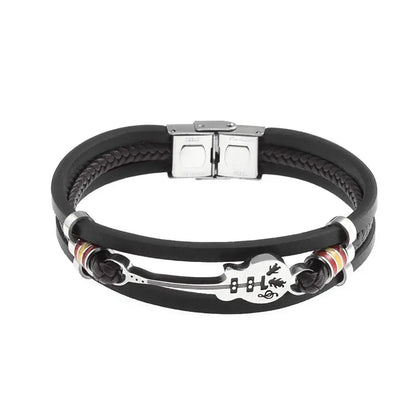 Classic Hand Woven Multi-Layered Leather Bracelet