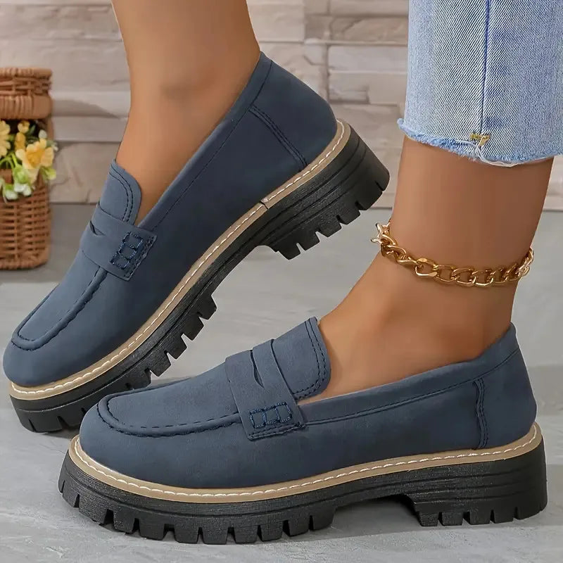 Casual Matte British Style Women's Shoes