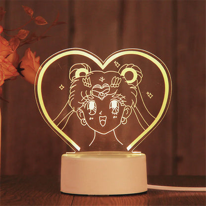 3D LED Night Light Lamp