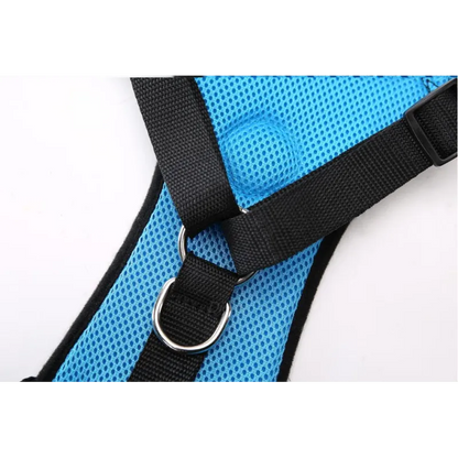 Dog supplies Breathable mesh chest straps Pet car safety chest back