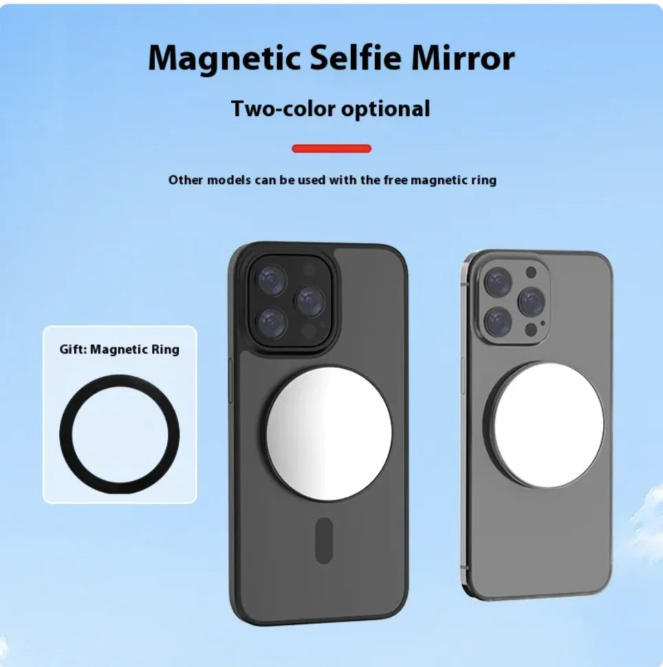 Magnetic Selfie Mirror Attachment for Mobile Phones