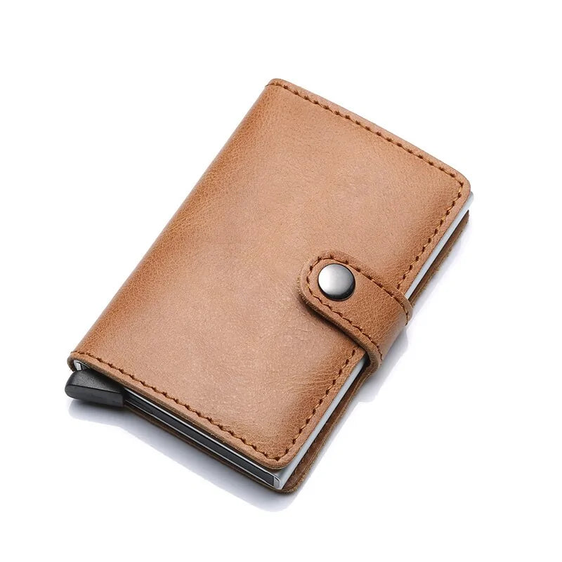 RFID Blocking Men Wallet ID Card Holder