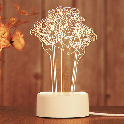 3D LED Night Light Lamp