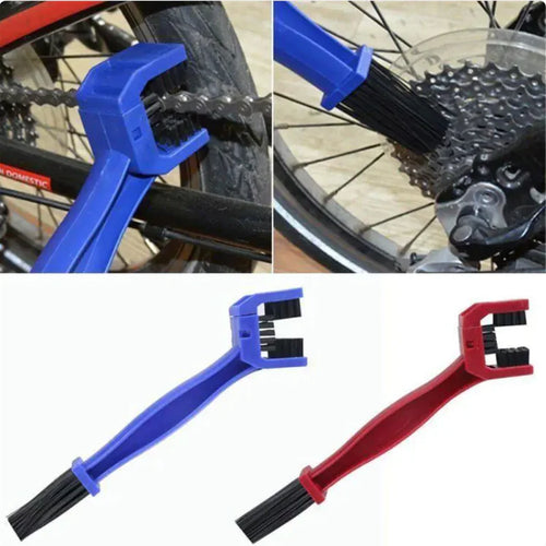 Dual-Clean Motorcycle & Bicycle Chain Brush Set