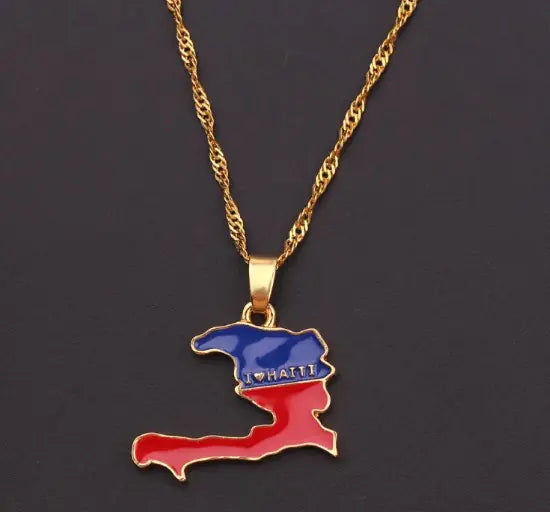 Necklace of Geographical Maps of the World