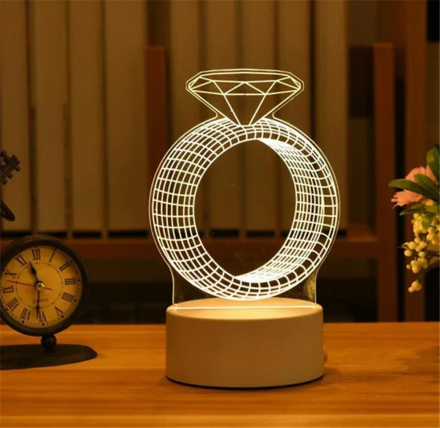 3D Acrylic Lamp for Decoration