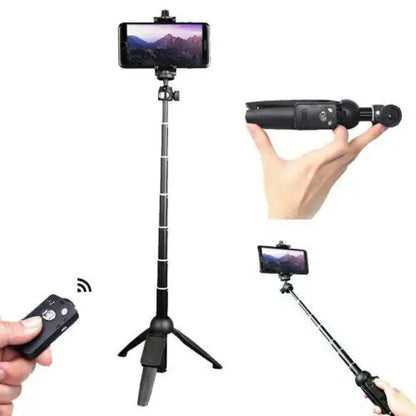 Selfie Stick Tripod 40" Bluetooth Remote Portable for iPhone and Android Phones