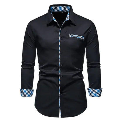 Patchwork Formal Shirts for Men