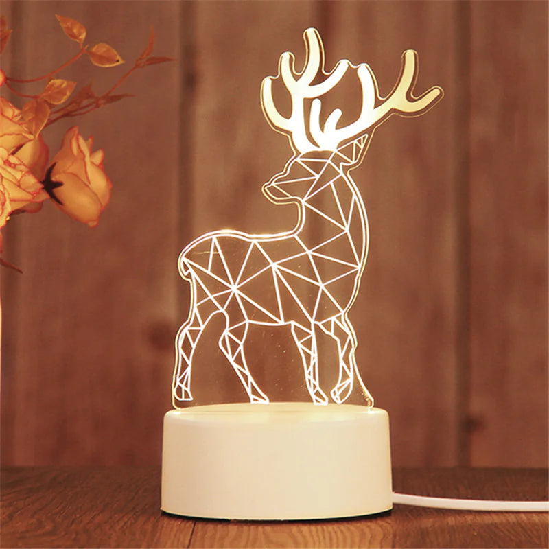 3D LED Night Light Lamp