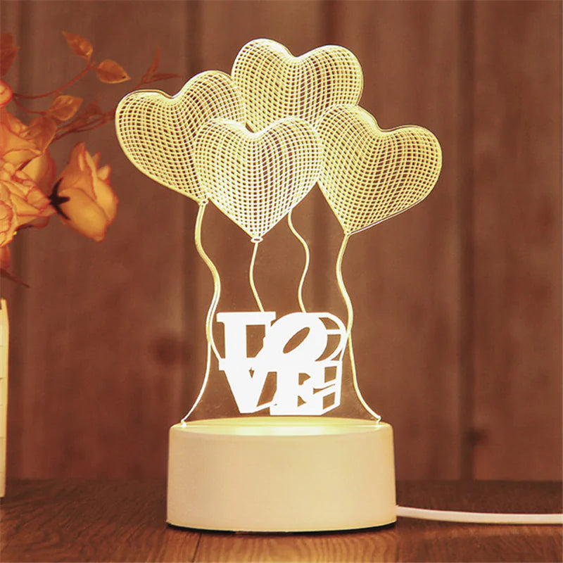 3D LED Night Light Lamp