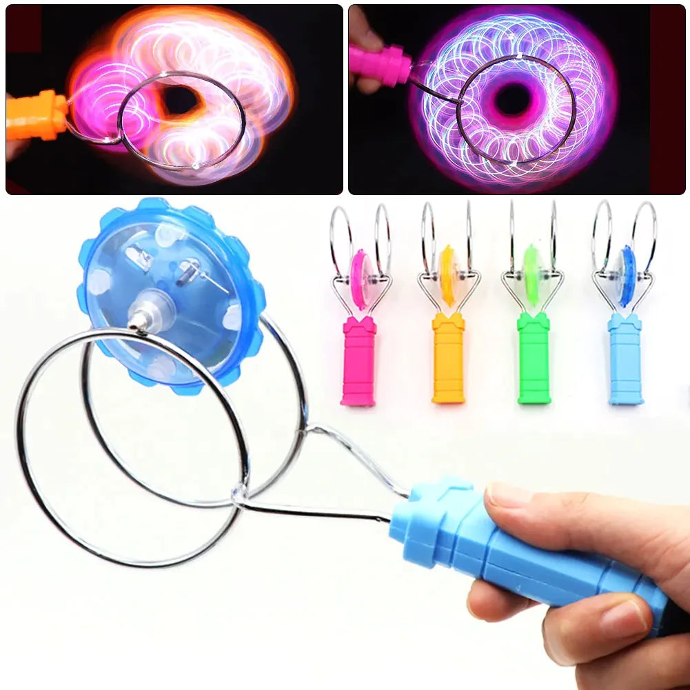 LED Light Gyro Wheel Magic Spinning Yo-Yo Ball Kids Gift Toy