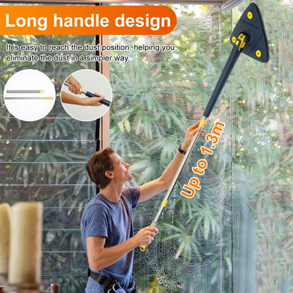 360° Rotatable Telescopic Triangle Mop