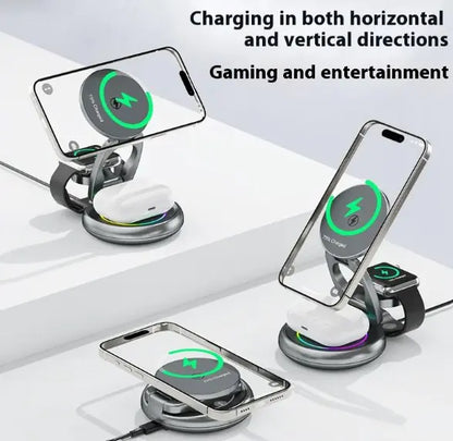 3 in 1 Wireless Rotatable Charger