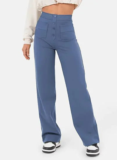 High Waist Wide Leg Baggy Trousers