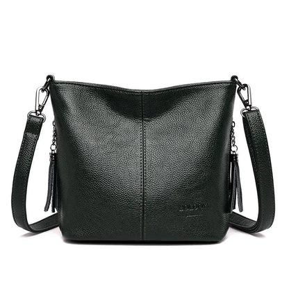 Solid Colors PU Leather Shoulder Bags