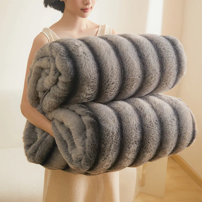 Thick Fleece Winter Double-sided Blanket