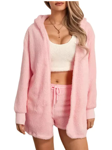 Women's Cozy Plush Loungewear Set