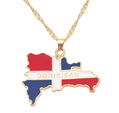 Necklace of Geographical Maps of the World