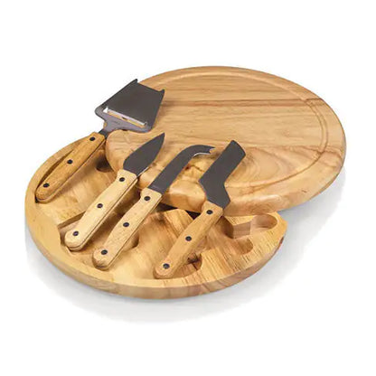 The Moonscape Wooden Cheese Board and Tools Set