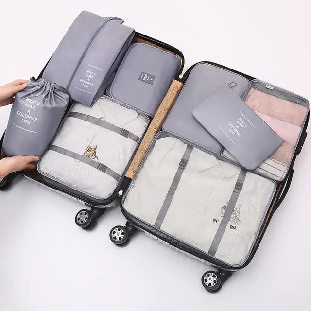 8 Pieces Large Capacity Luggage Storage Bags