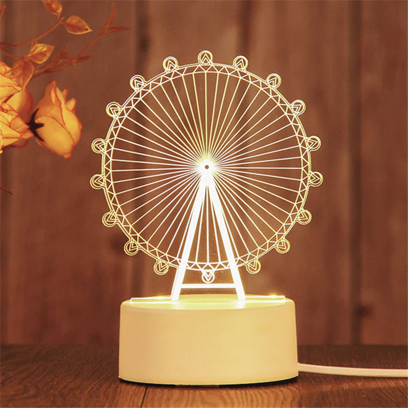 3D LED Night Light Lamp