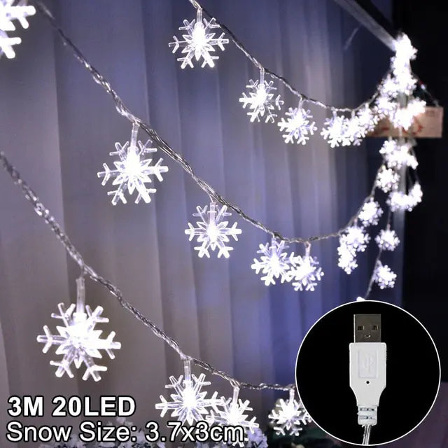 Snowflakes LED Christmas Lights