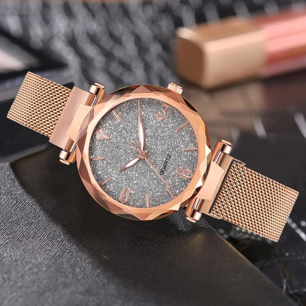 Rose Gold Women Watch