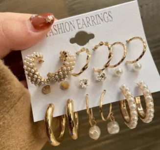 Boho Big Circle Hoop Earring Set