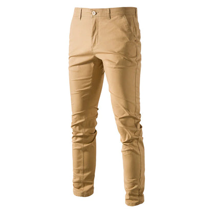 Men's Slim Fit Cotton Trousers