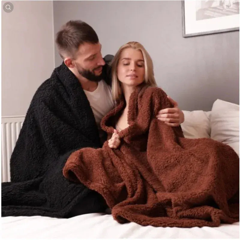 Romantic Couple Winter Blanket