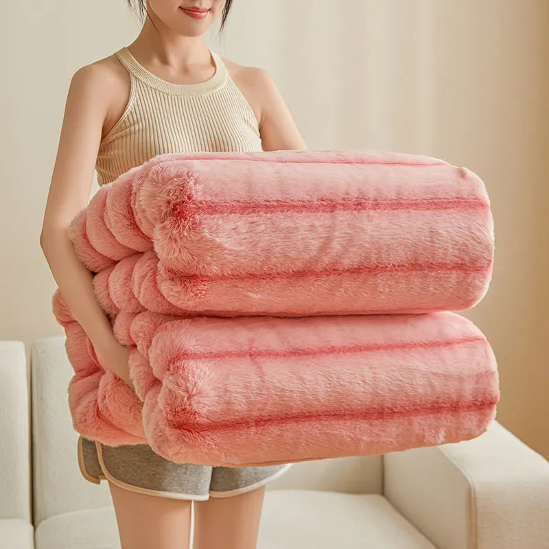 Thick Fleece Winter Double-sided Blanket