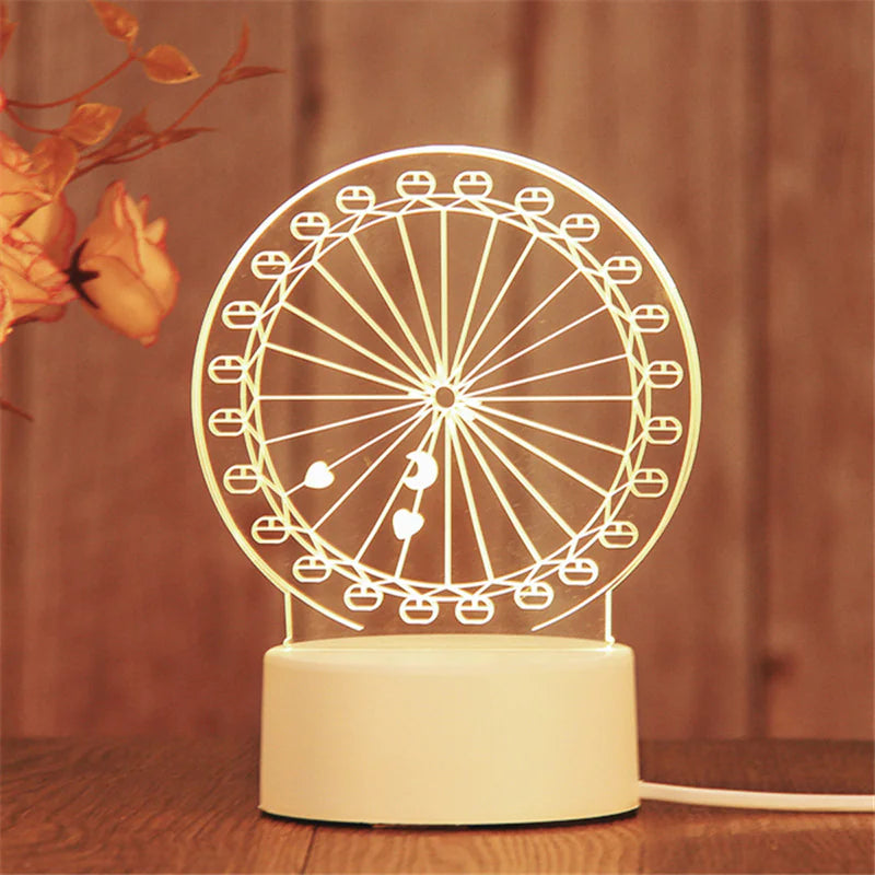 3D LED Night Light Lamp