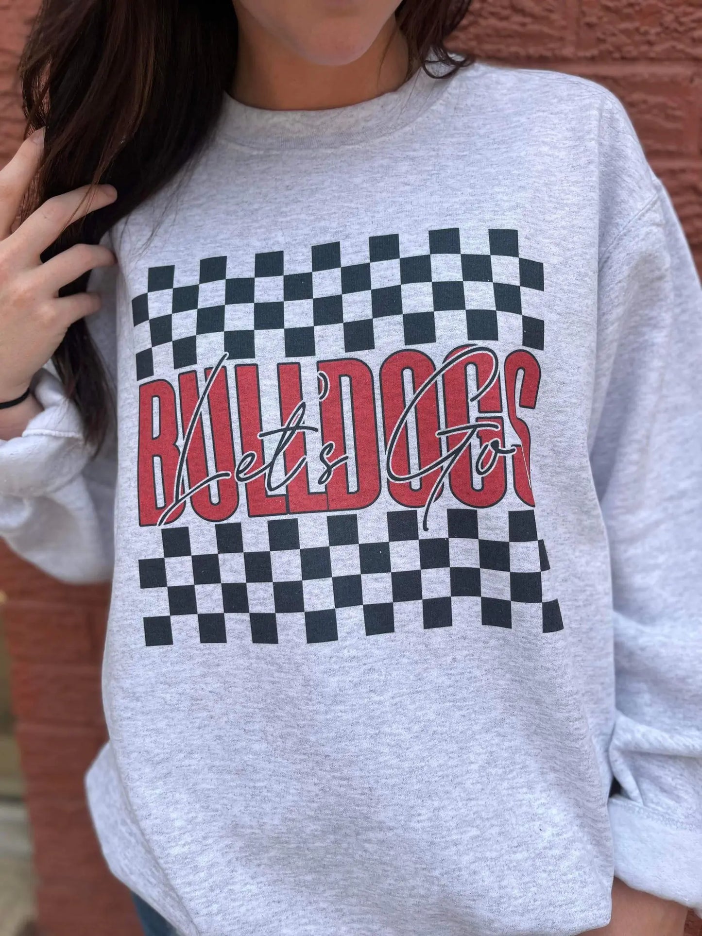 Checkered Custom Mascot Sweatshirt