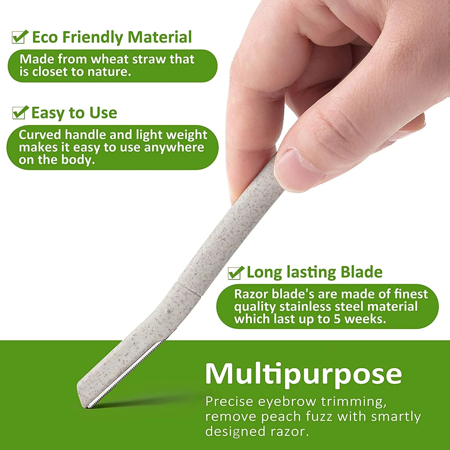 Biodegradable Eyebrow Razor For Women