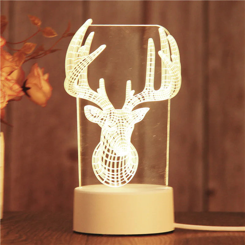 3D LED Night Light Lamp