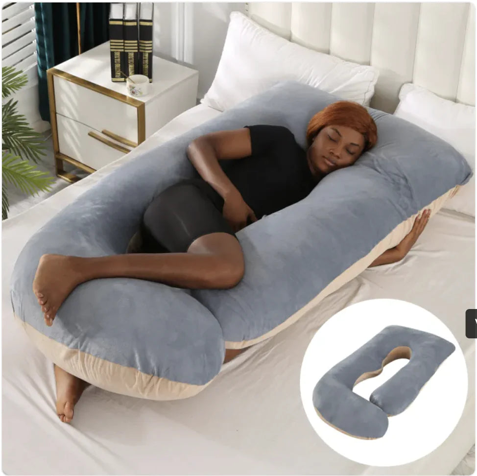 Maternity Pillow Waist Support Side Sleeping Slope Pillow J-type