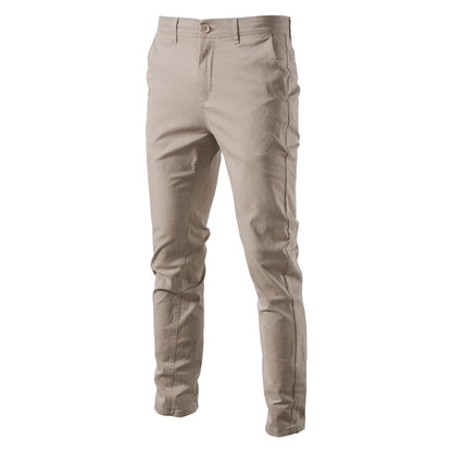 Men's Slim Fit Cotton Trousers