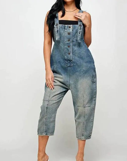 Denim Sleeveless Jumpsuits for Women