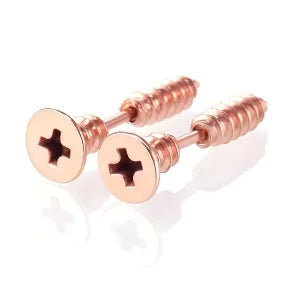 Nail Screw Stud Earring