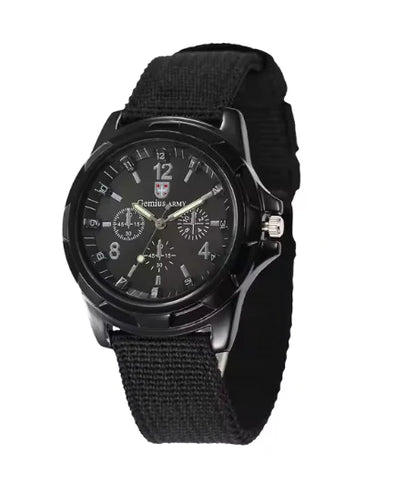 Nylon strap watch three-eye three-pin quartz watch