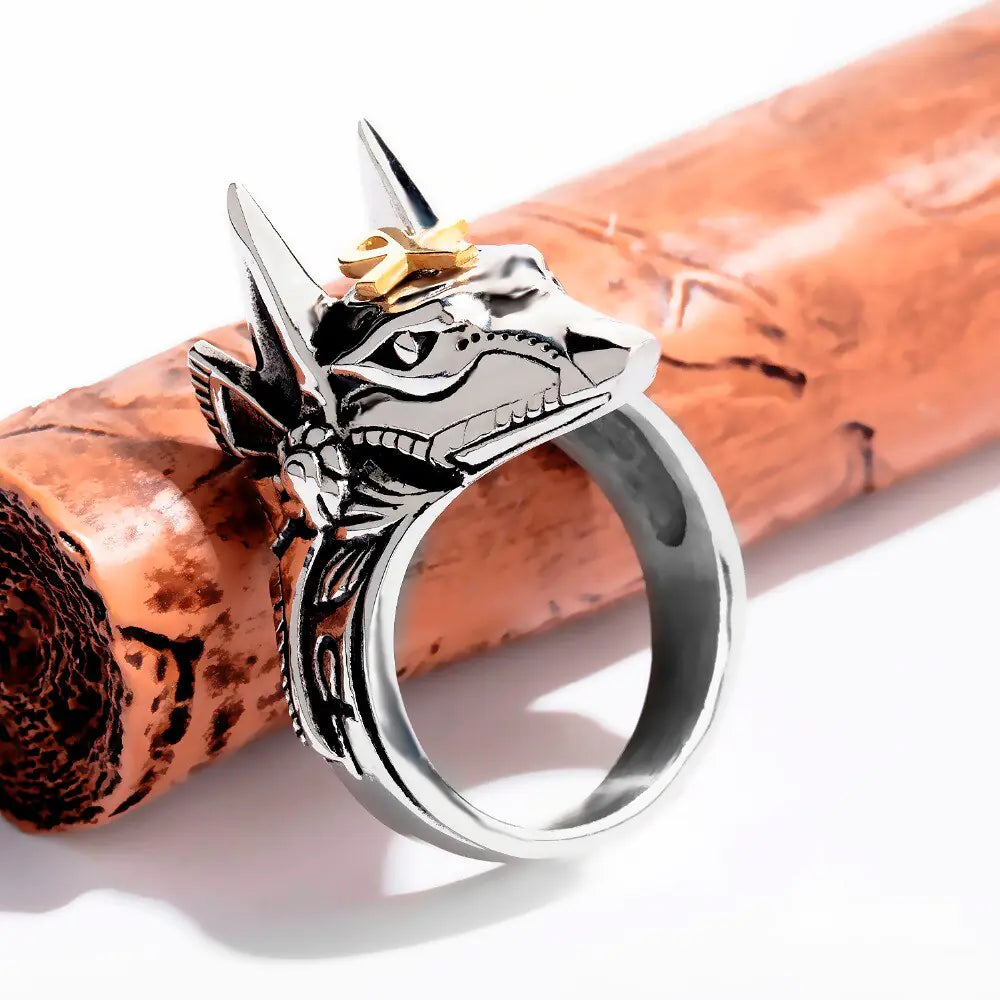 Anubis Wolf Handsome Ring For Men