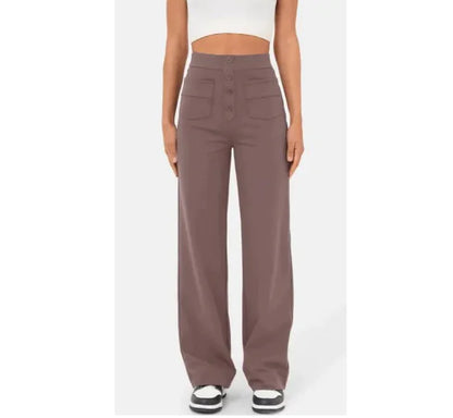 High Waist Wide Leg Baggy Trousers