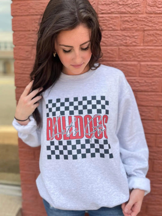 Checkered Custom Mascot Sweatshirt