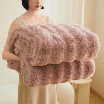 Thick Fleece Winter Double-sided Blanket