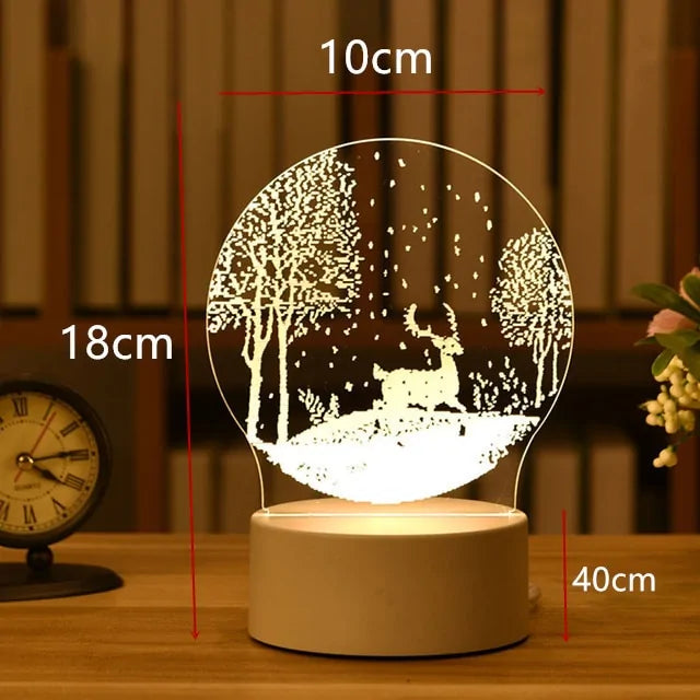 3D Acrylic Lamp for Decoration